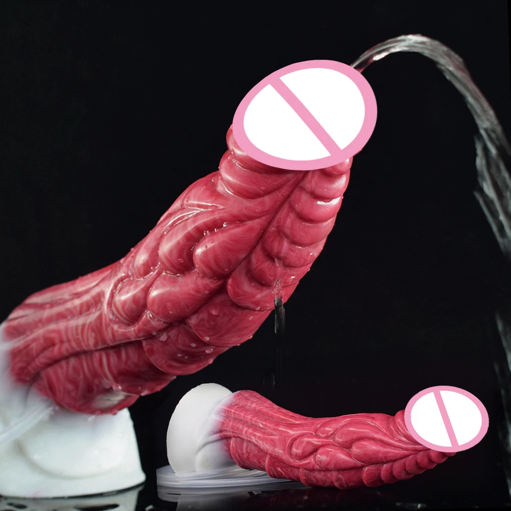 NNSX Realistic Squirting Dildo Anal Plug Silicone Dragon Penis Fantasy Masturbator Ejaculation Dick Adult Sex Toys For Women Men 2