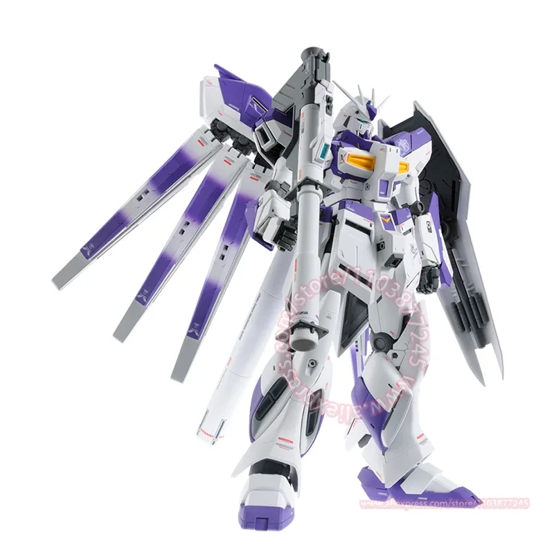 BANDAI MG 1/100 RX-93-ν2 Hi-ν GUNDAM Ver.Ka Mobile Suit Assembled Model Action Figures Animation Peripheral Ornaments Decoration