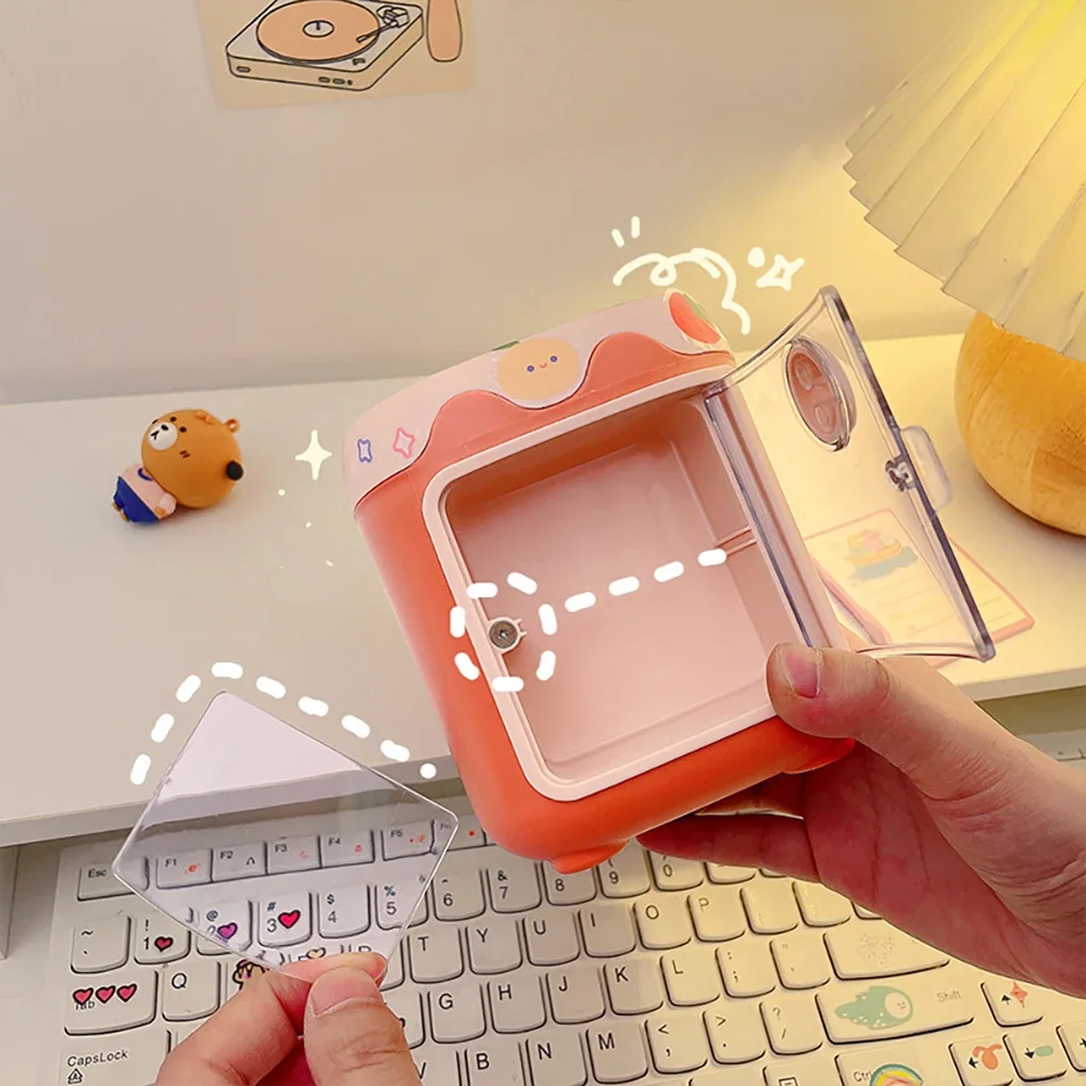 Imagem -05 - Grande Organizador de Papelaria Kawaii Porta Caneta Washi Tape Pincel de Maquilhagem Coreano Multifunções Secretária