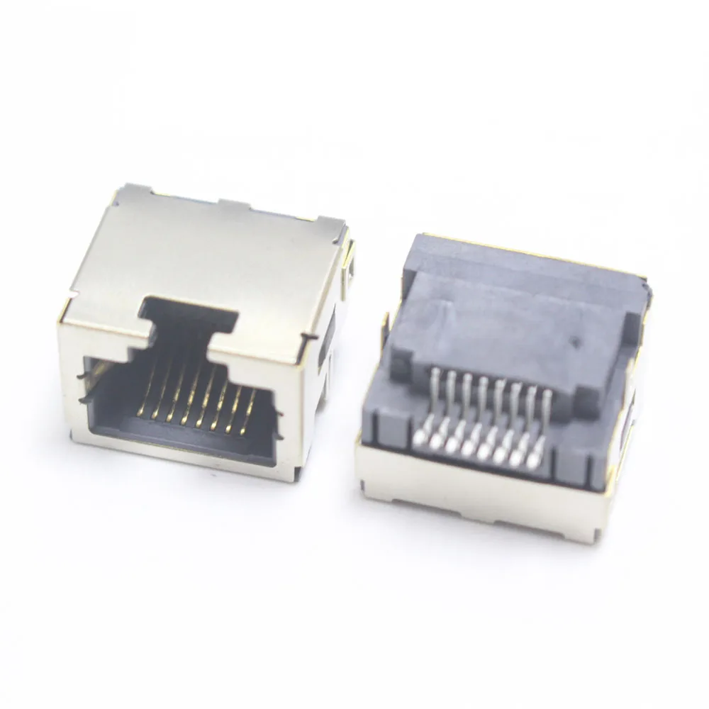 1/2pcs RJ45 Connector RJ-52-35 Vertical 180 Degree Patch 8P8C Network Interface Socket SMT Temperature Resistance