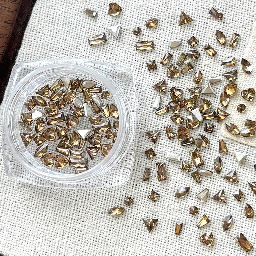 

50PCS Mini 3D Crystal Nail Art Rhinestone Jewelry Parts Accessories For Nails Decoration Design Manicure Decor Supplies Material