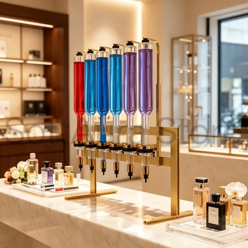 Commercial 6 Fragrance Dispenser Essential Oil Tool Decor for Perfume Bar & Holiday Gathering