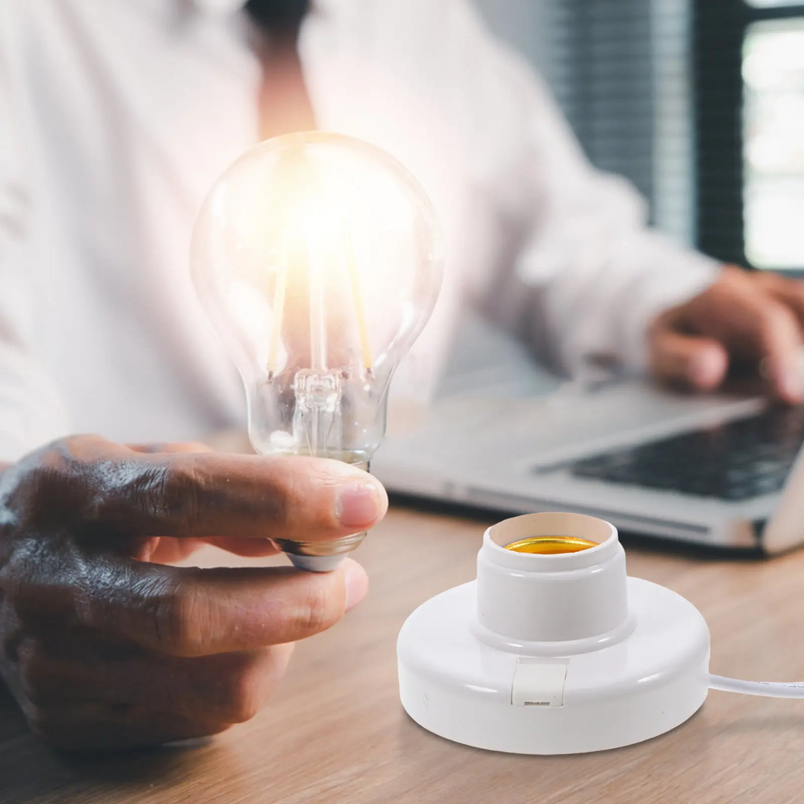 

Патрон E27 с кабелем и встроенным выключателем для DIY-комплектов светильников, подвесных ламп, фонарей и удлинителей для лампочек