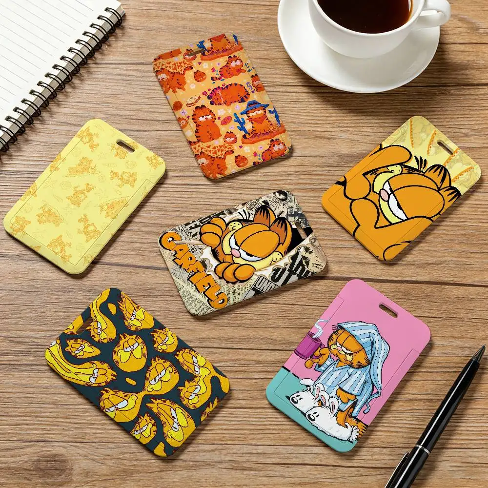 

Мультяшный ремешок-шнурок G-Garfield для карт, держатель для ID-карт, чехол для проездных, бейдж, шнурок для пропусков, подарки, аксессуары для ключей