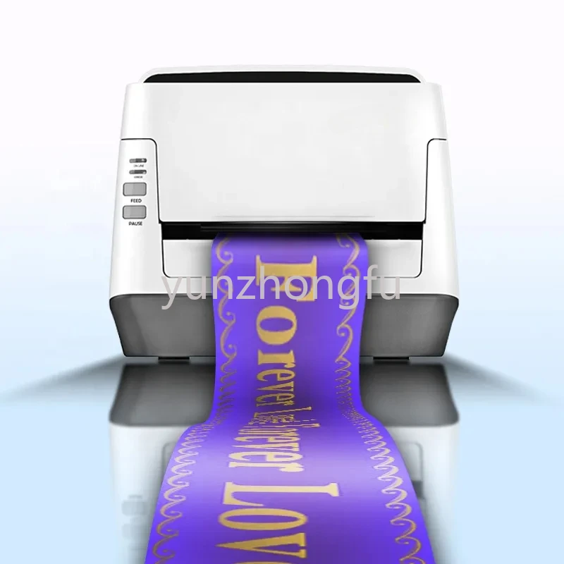 Funeral  Ribbon Printer High Speed Printing Machine For Personalized Awareness Ribbons 60W