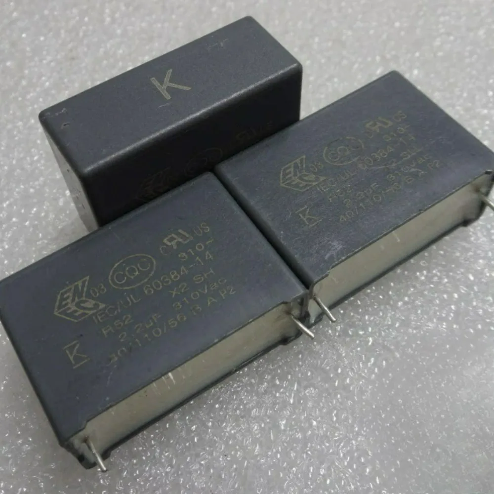

5pcs/lot R52 2.2uf 310VAC 2u2 225 Brand New 28mm Film Capacitor