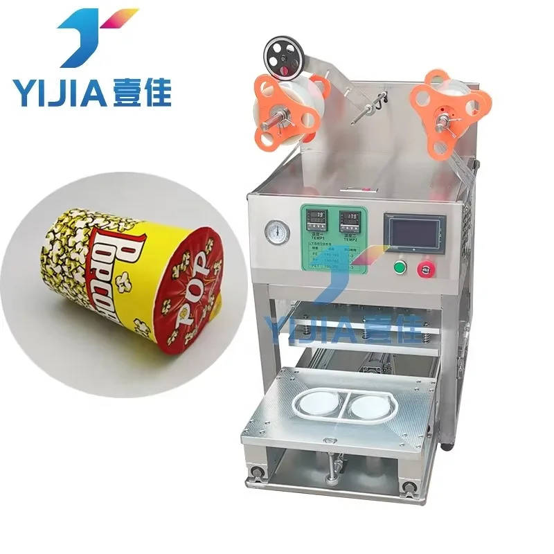 Milk Tea Cup Sealer Ice Cup Sealing Machine Six Cups at a Time