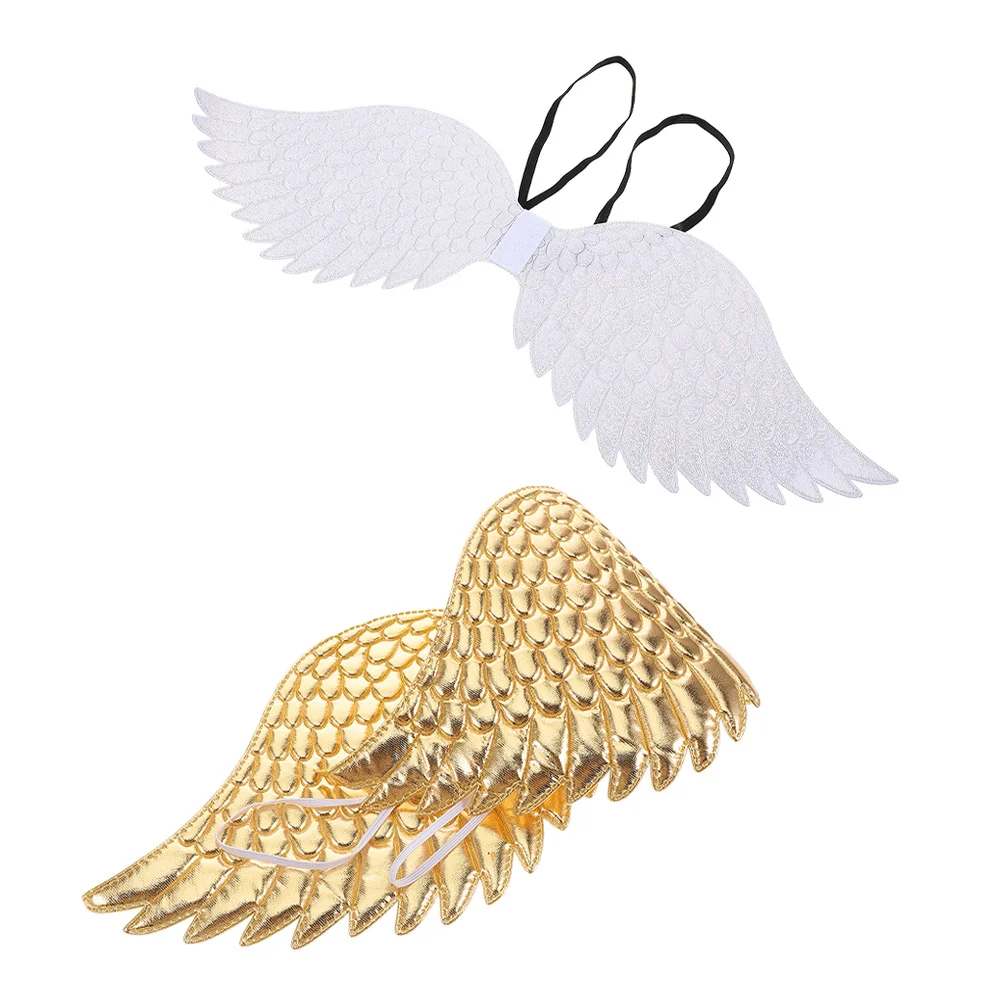 

2Pcs Childrens Unique Wear Ideal Holiday Parties Costume Balls Stage Performances Wings Costume