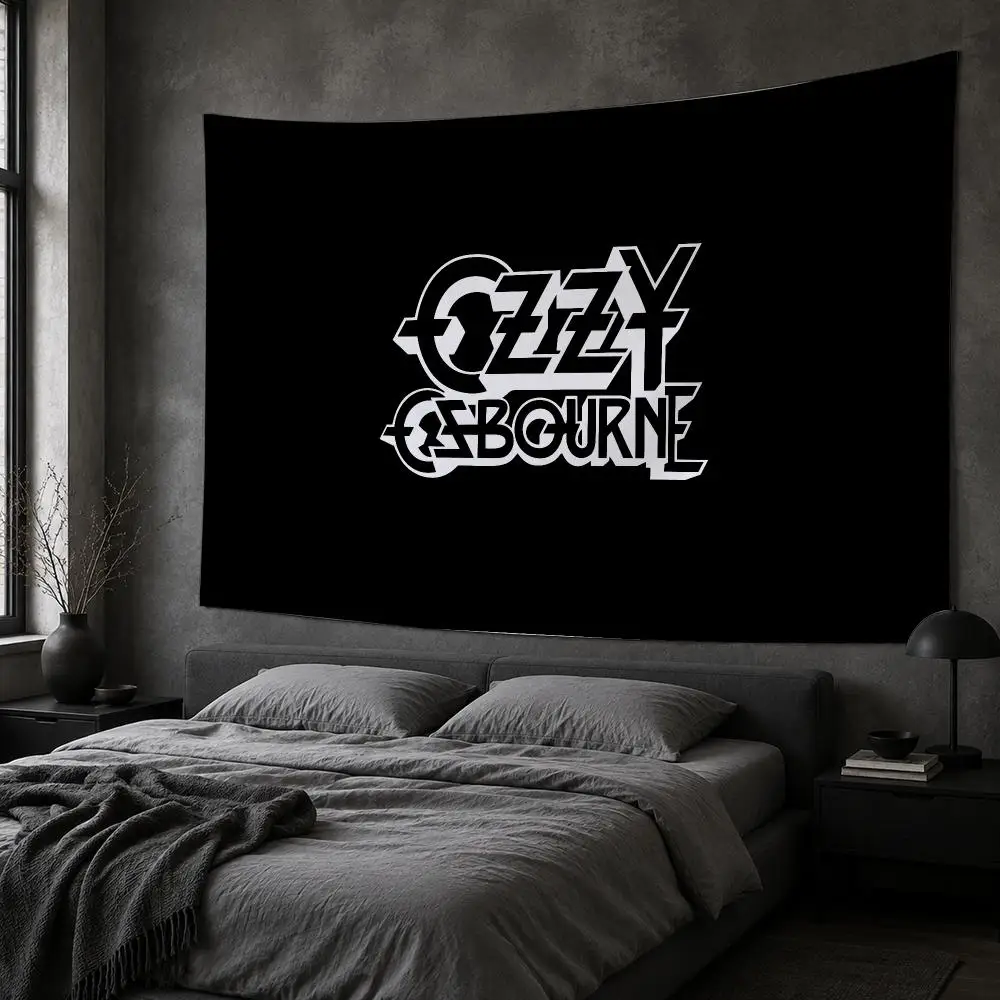 O-Ozzy O-Osbourne Tapestry Bedroom Living Room Bar Party House Home Dorm Interior Wall Decor Background Banner