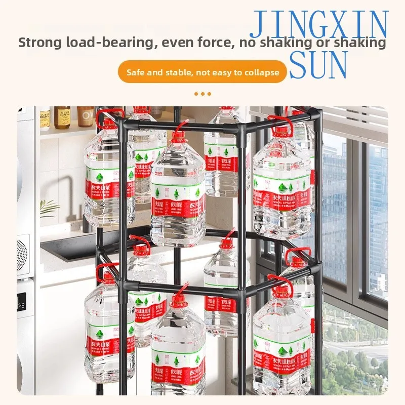 Floor-to-ceiling hanger Coat rack Mobile drying Indoor entrance Net clothes rack