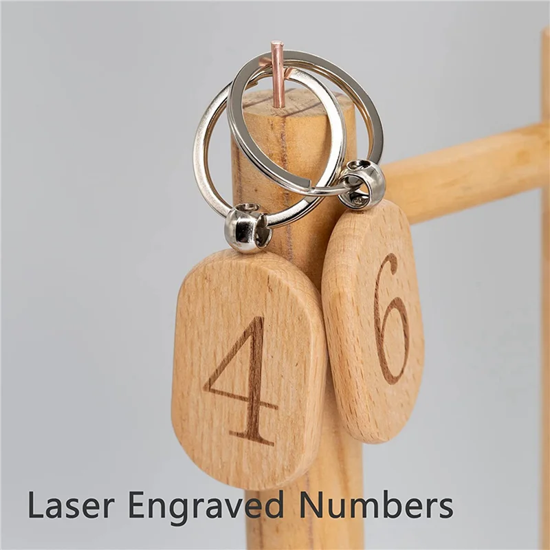

Blank Wooden Key Tag Key Diy Wood Keychains Key Wood Engraving Blanks 40 Pack