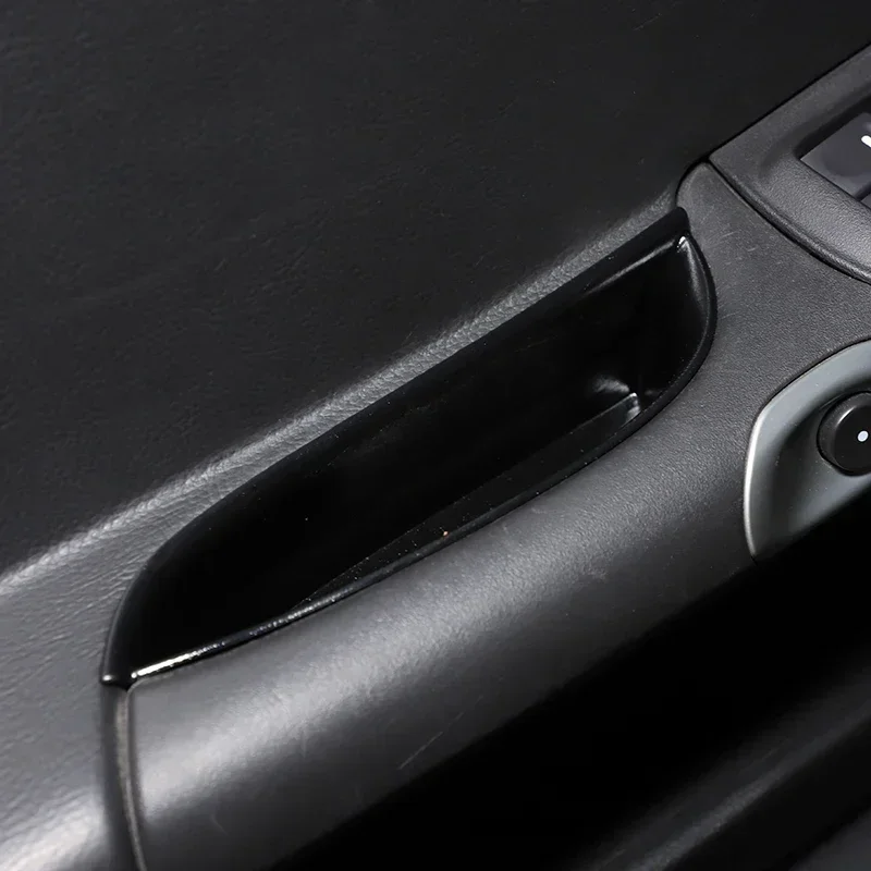 For Chevrolet Corvette C6 2005-2013 ABS Black Door Handle Storage Box Multifunctional Storage Box Car Interior Accessories