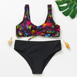 7 ~ 16 anni adolescente ragazze Bikini Set due pezzi ragazze costume da bagno bambini costumi da bagno bambini Biquini Infantil con pad