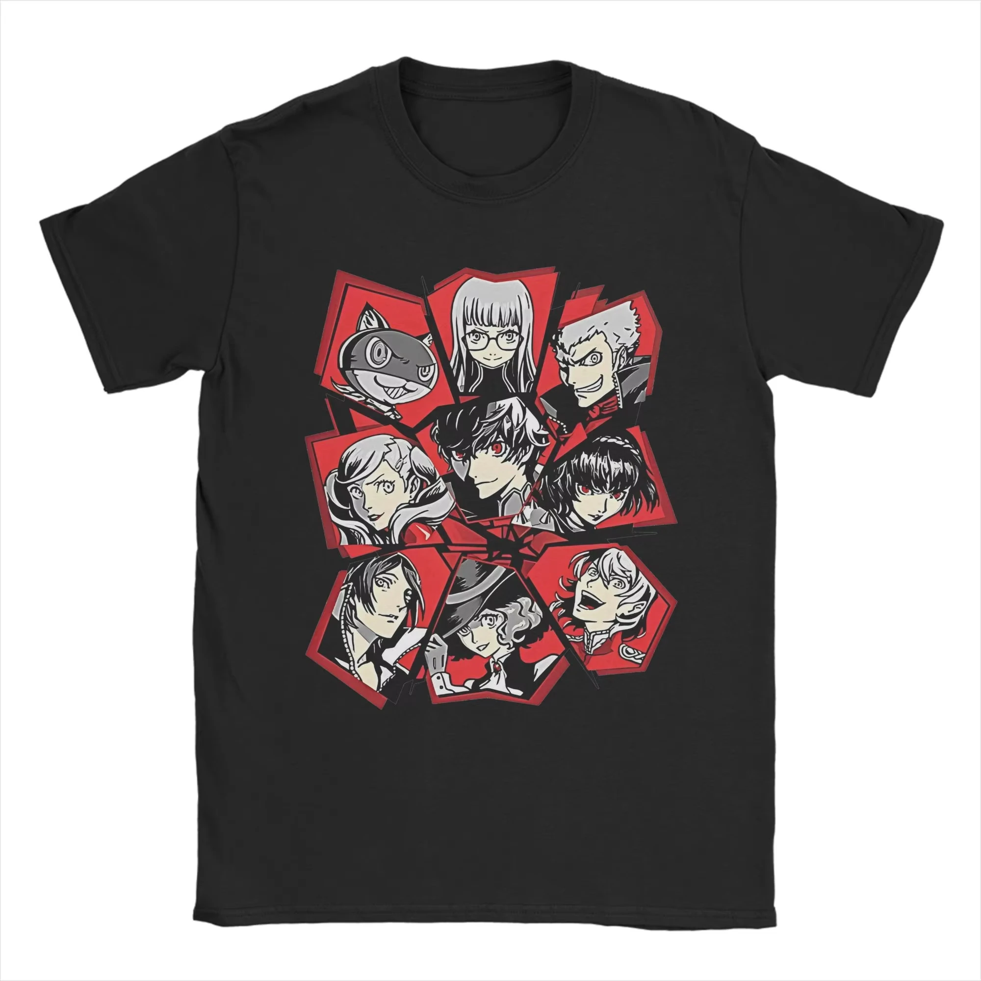 Persona 5 Queen Makoto Niijima Graphic T-shirt Vintage Washed Anime Merch Harajuku Unisex Oversized Cotton Short Sleeve Tee Tops