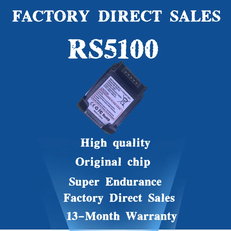 

2pcs RS5100 Replacement Battery for Zebra BT-000397 Scanner, 480mAh, Compatible with ZEBRA RS5100/RS6100