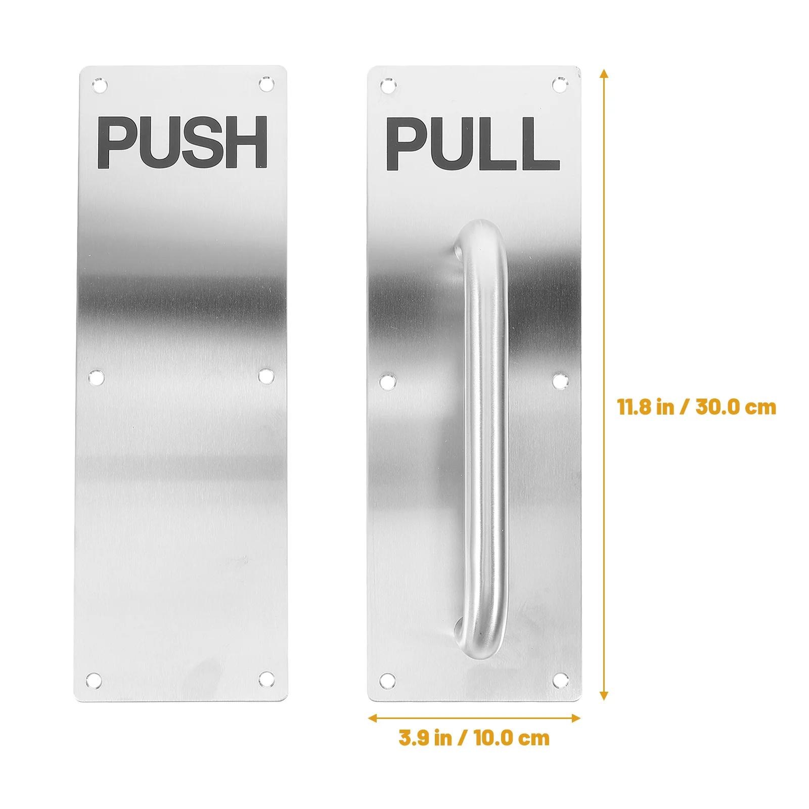 Push-pull Handle Quick Access Door Vintage Hardware Commercial Residential Patio Stainless Steel