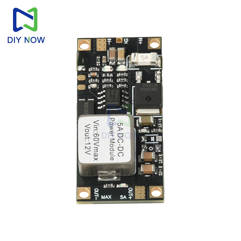 Modulo step-down DC-DC Convertitore DC da 6,5 V-60 V a DC5V/DC12V Modulo step-down non isolato ad alta potenza 5A