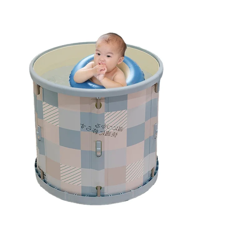 

Yy Baby Swimming Bucket Household Foldable Baby Bath Bath Thickened Swimming Pool
