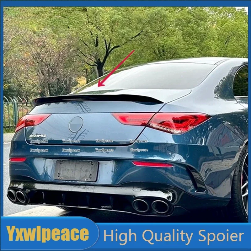 For Mercedes Benz CLA Class W118 2019-2022 CLA250 CLA200 CLA220 C118 ABS Plastic Rear Lip Trunk Spoiler Body Kit Accessories