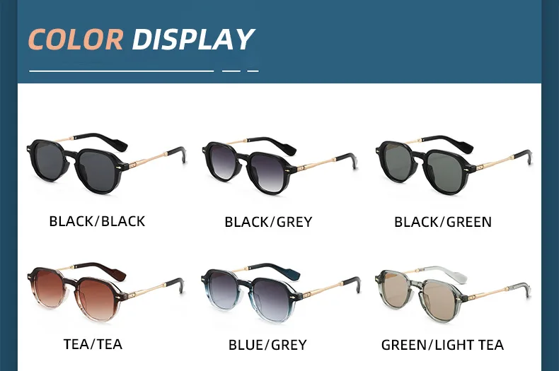 2025 Neue Farbverlauf-Sonnenbrille Unisex Mode Retro UV-Schutz Brillen Vielseitige Outdoor-Eyewear – Detail 14