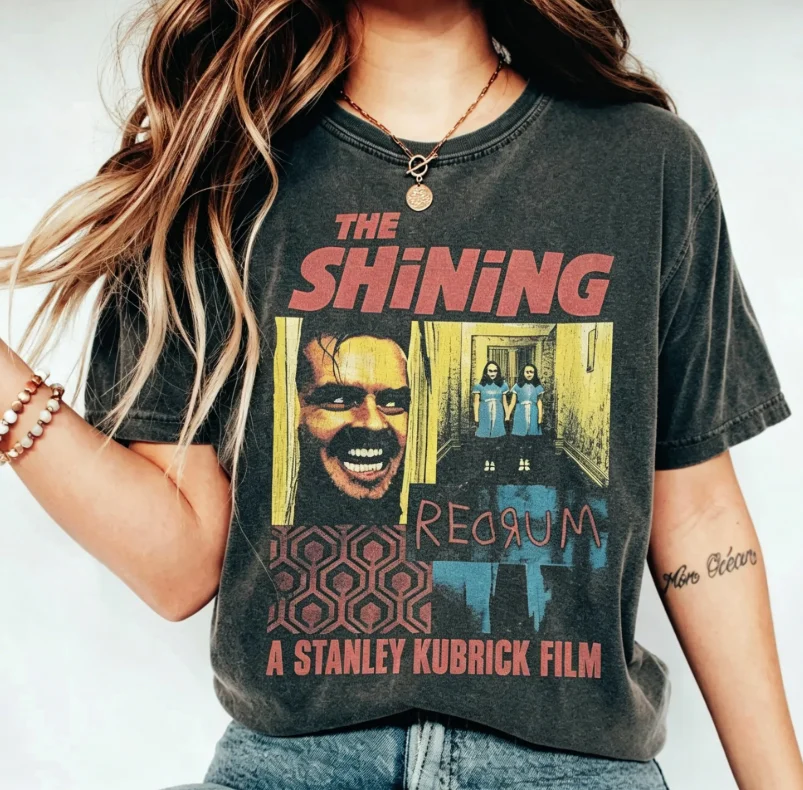 The Shining Shirt, Vintage Horror Movie Tee, Jack Torrance T-Shirt Summer unisex Loose and Breathable cotton T-shirt Top