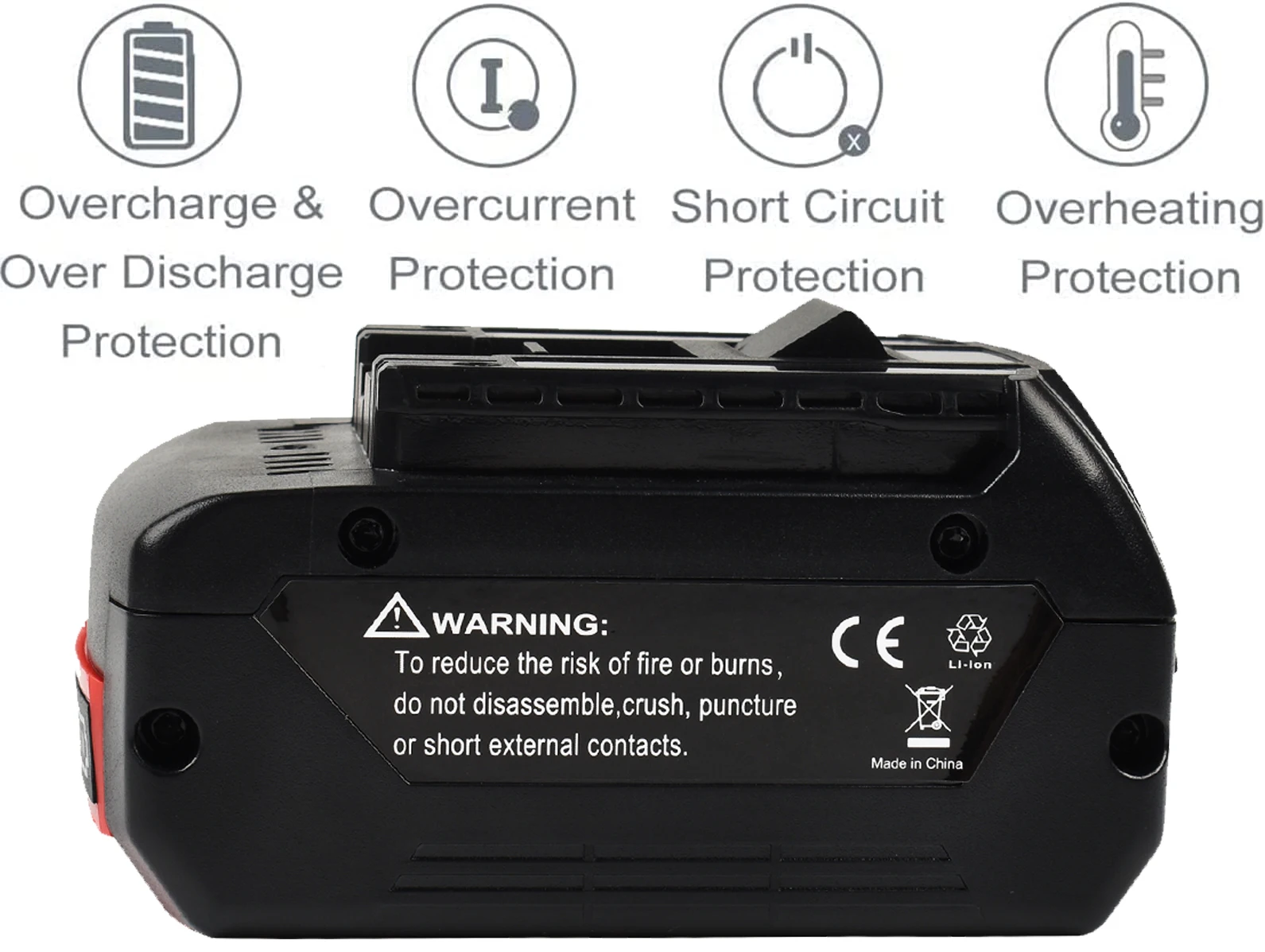 6.0Ah Battery and charger  For Bosch 18V Battery BAT609 BAT610G BAT618 BAT620 BAT622 BAT620 Professional GBA GSB GSR Battery