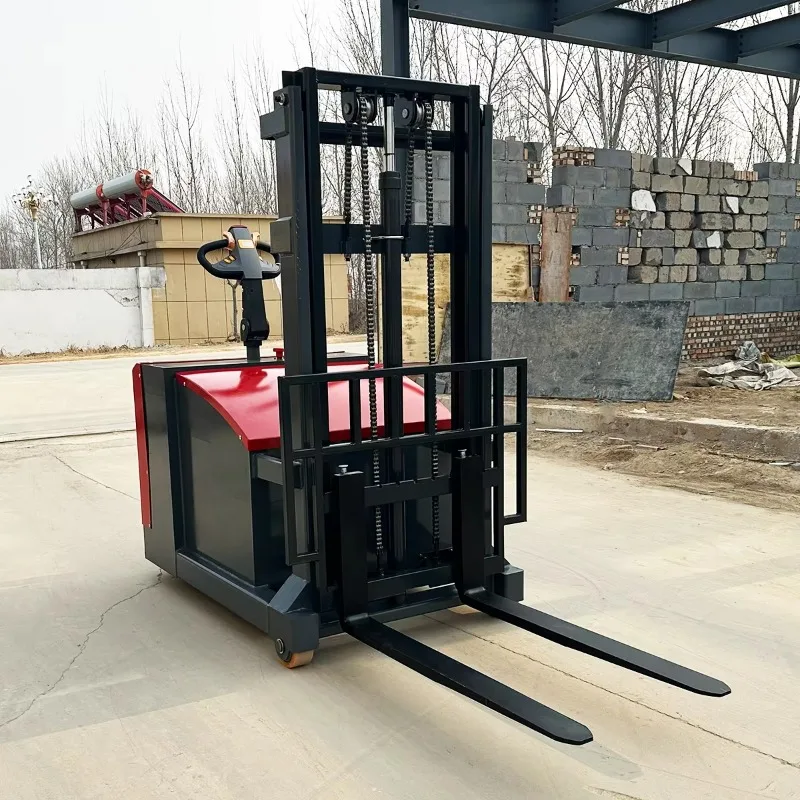 Customized Electric Counterbalance Pallet Stacker Truck CE 1.2T 1.5T 1.8T High Stability Forklift Indoor Warehouse Stacking 1600