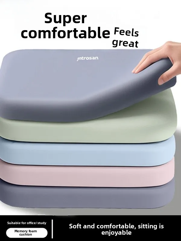 

Memory Foam Cuion Office Chair Pad Car Cuion Comfortable Assorted Seasons Universal Single Pad for Long Ti...