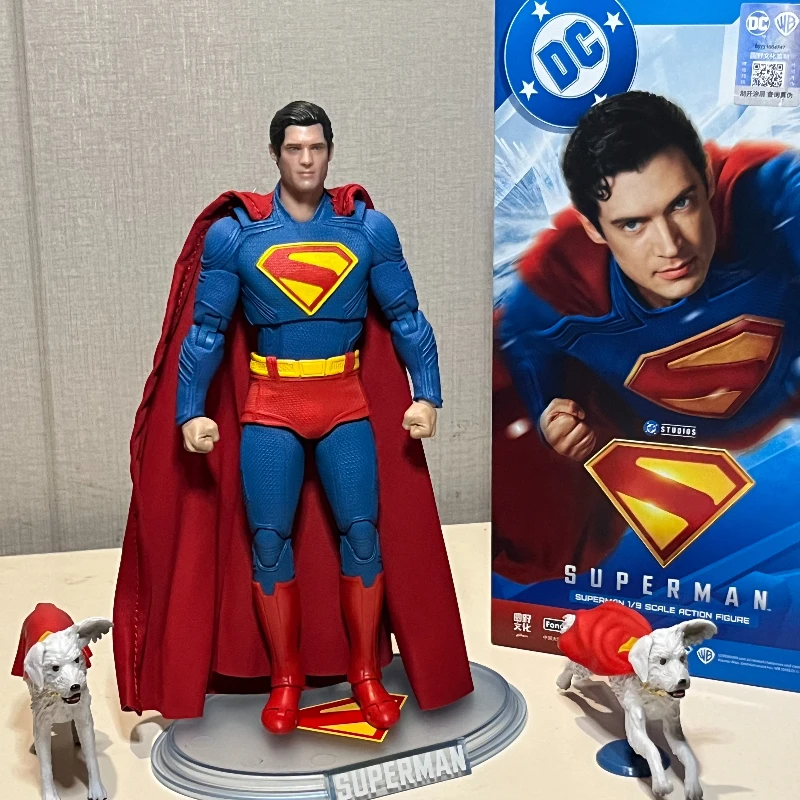 

2025 оригинальная новая фигурка Супермена Fondjoy David Corenswet 1/9, фигурка Супермена, ПВХ шарнир, подвижный детский подарок, коллекционная игрушка для мальчика