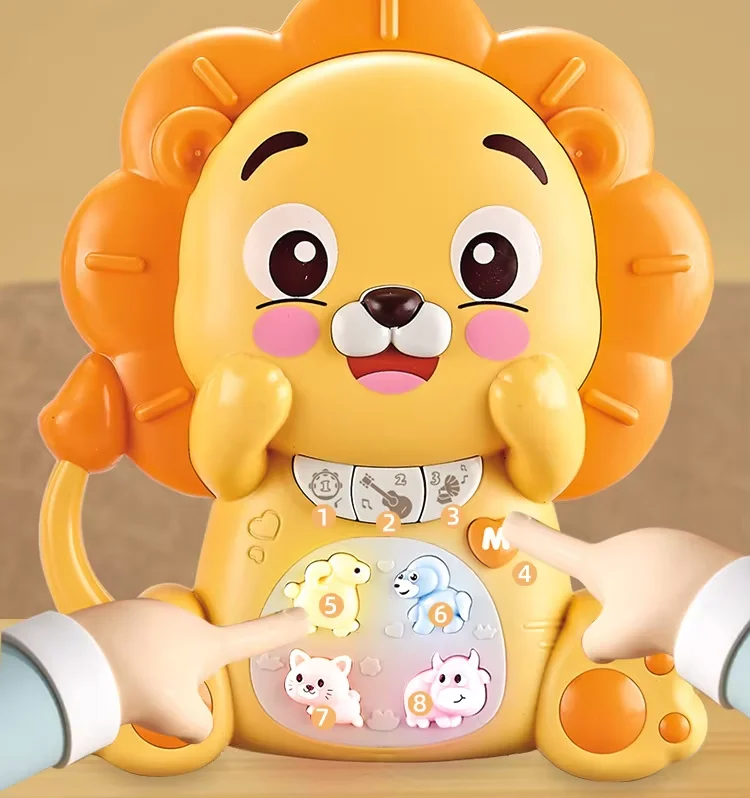 Elektroniczne pianino klawiatura dźwięk zwierząt instrument muzyczny z oświetleniem edukacyjna zabawka sensoryczna interaktywna gra prezent dla malucha niemowlaka