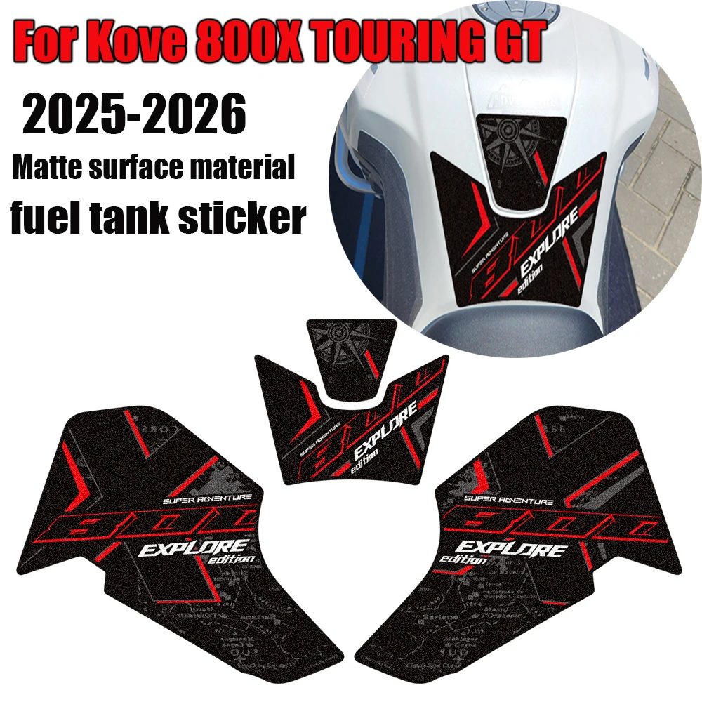 2025 2026 Motorcycle Bike For Kove 800X 800 X TOURING GT Tank Pad Side Grips Gas Fuel Oil Knee Protector Stickers Decals