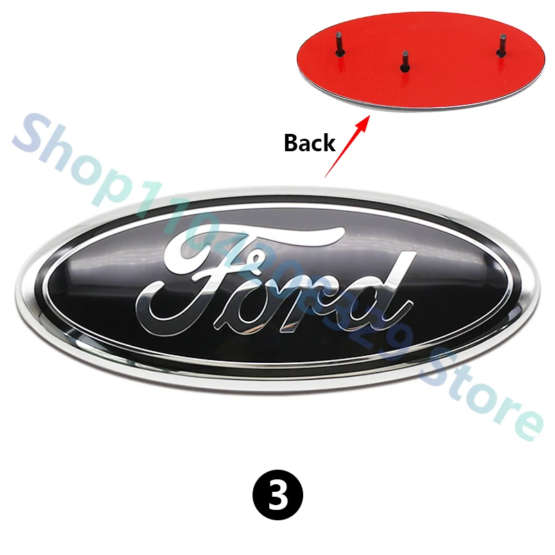 22.5x9cm Car Front Badge Original Replacement Foot Badge Logo For Ford Explorer Ranger Fiesta Mondeo Focus Transit Edge TAURUS