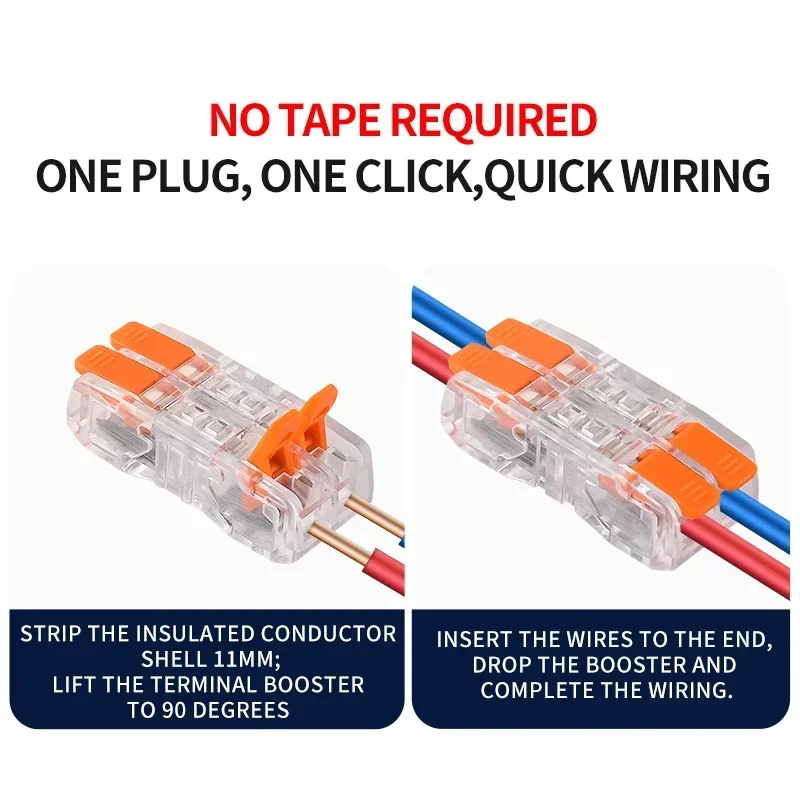 JINH CMK Series Fast Parallel Wire Connector Tool Free Lever Terminal Block Transparent Shell Cable Splicing Connector 0.08-4mm²