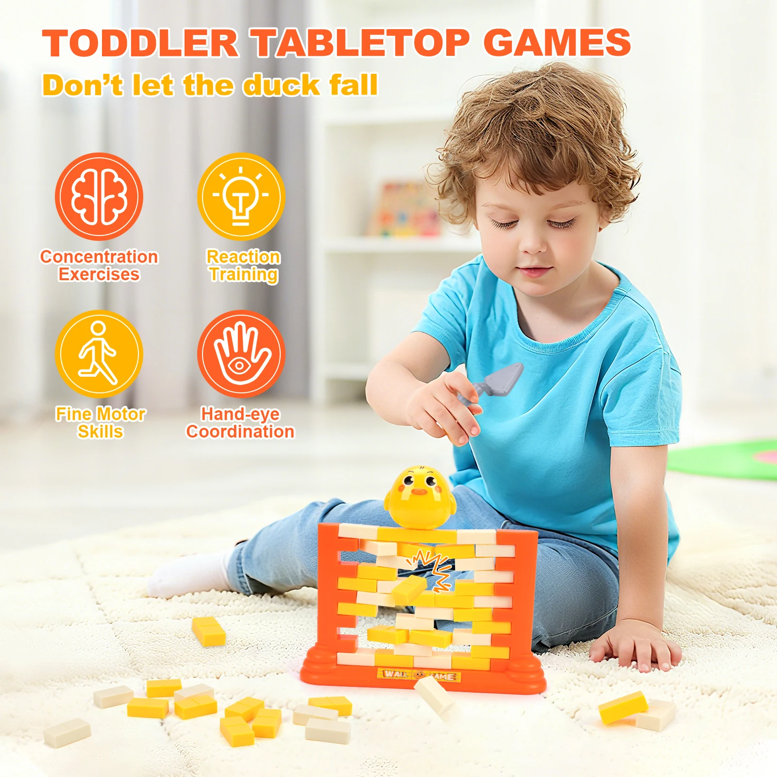 متعة صغيرة للأطفال حفظ البطريق كسّارة الجليد فخ اللعب كتل التوازن الوالدين والطفل التفاعلية دفع ألعاب الحائط لعبة سطح المكتب الطرف #4