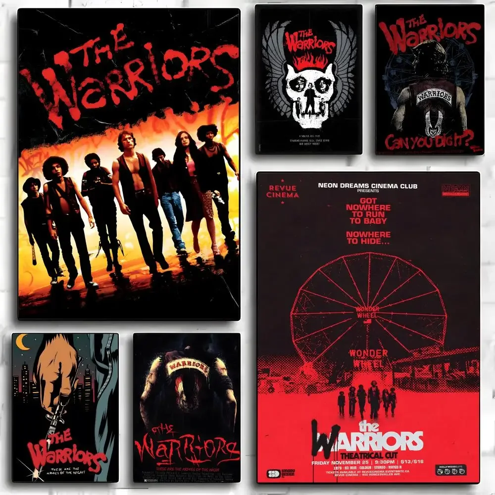 poster-do-filme-the-warriors-arte-autoadesiva-adesivo-de-papel-a-prova-d'agua-decoracao-de-parede-para-cafe-bar-quarto