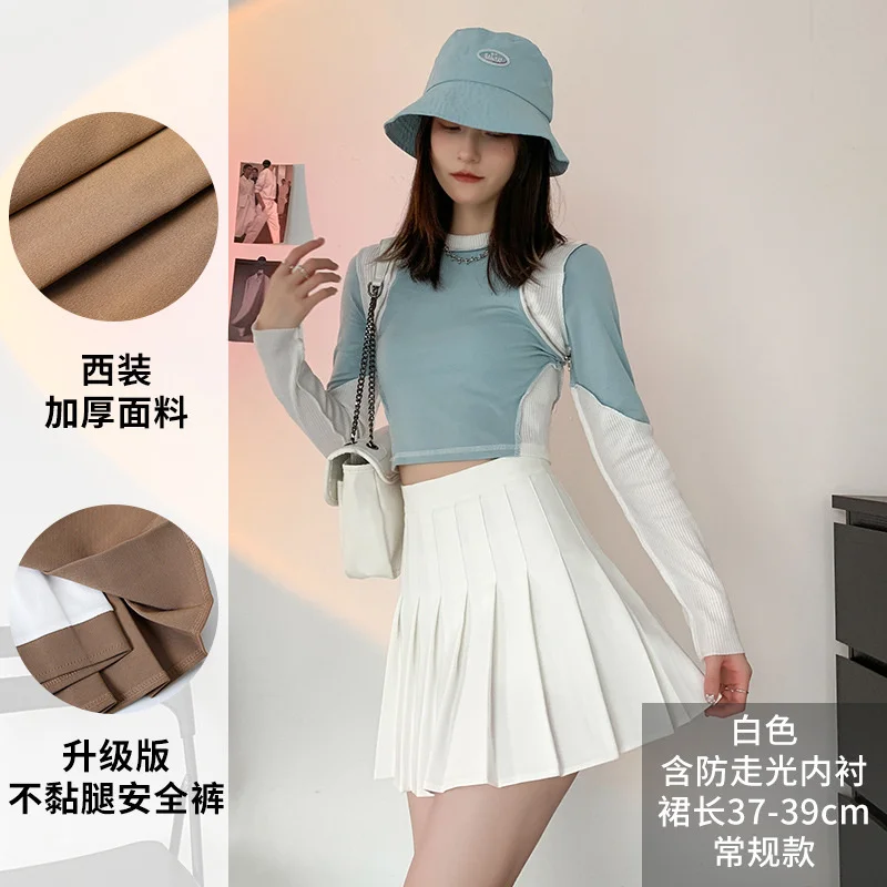 Pleated Skirt Women High Waist Sexy Mini Skirts Tennis Skirt Girl Dance Skirt Kawaii Casual Korean White Black Skirt Faldas Jupe