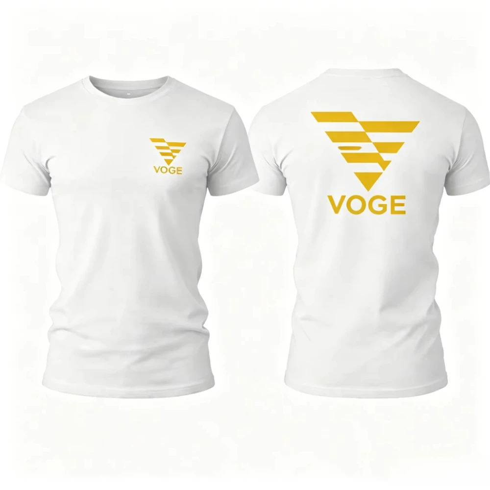 Summer New Motorcycle Moto Rider VOGE Graphic Cotton T-Shirt Casual Outdoor Biker Breathable Sportswear Men's Clothing T Shirt