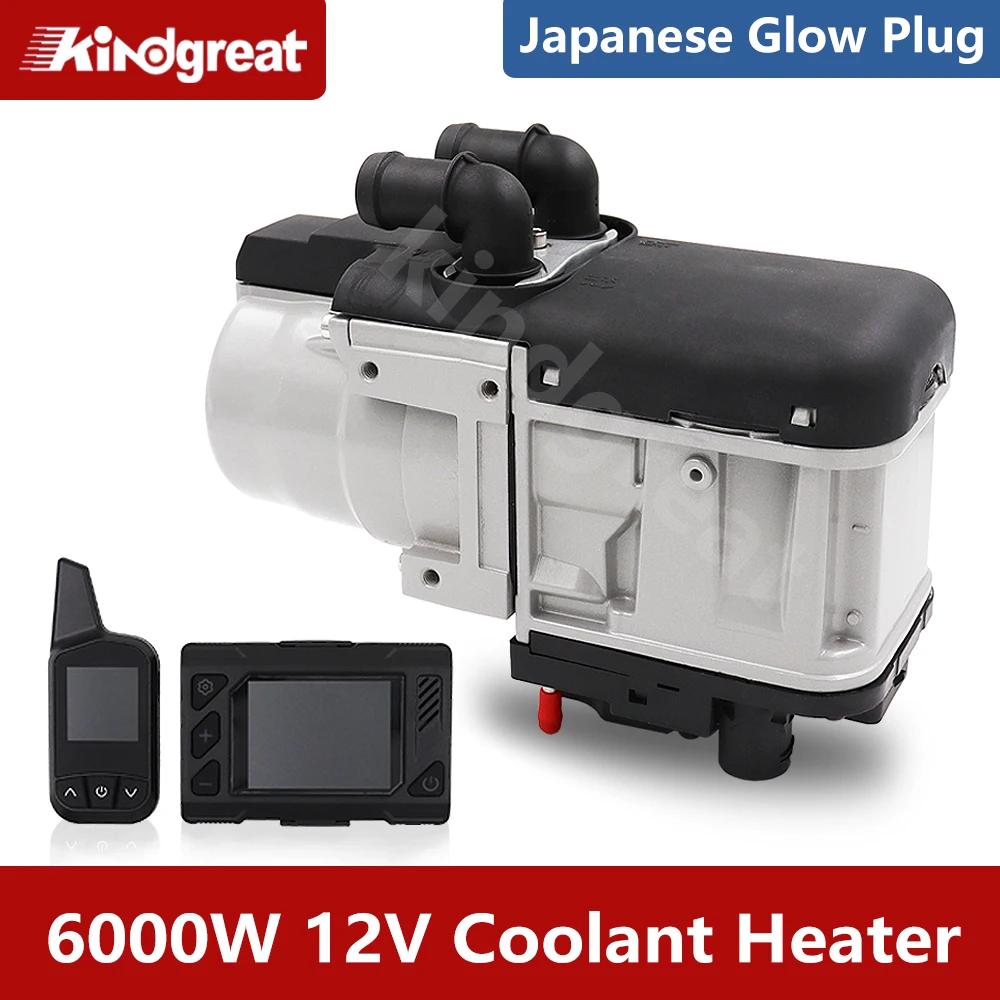 6KW 12V Dual Mode Diesel Coolant Heater Preheater Parking Heating Device With Japanese Glow Plug For Trucks Van Car boat