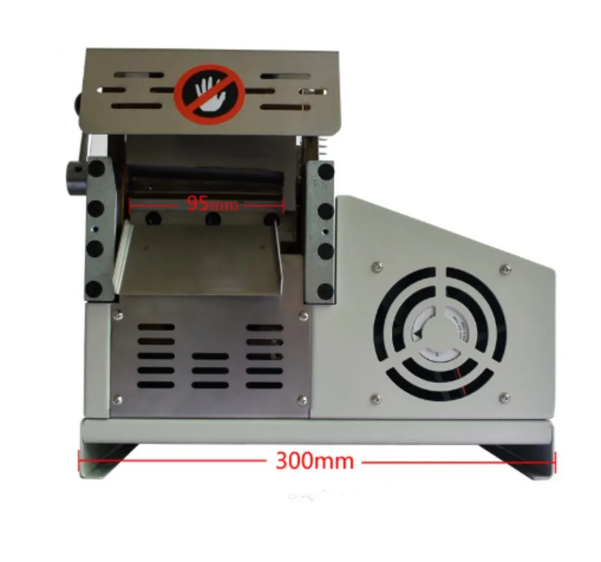 JW-988D Automatic Computer Controlled Cutting Machine Ribbon Zipper Non-Woven Leather Cloth Strip Cutting