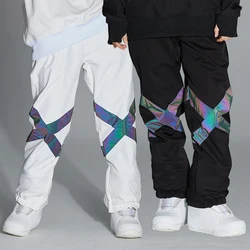Skiing Pants, Night glow, Snowboard Snow Pants, Ski Clothes, Ski Suit Pant, Snowboarding Trousers, Men and Women