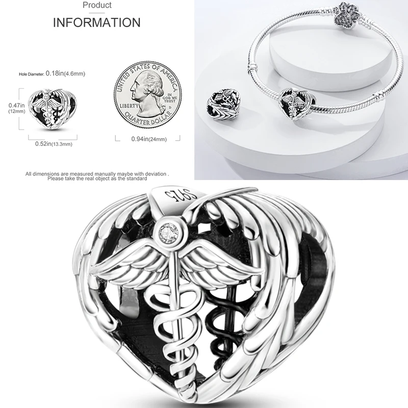 CZ Zirkon Engel-Schutzengel 925 Sterling Silber Goldener Jungfrau-Engel Anhänger Passend für Original Armreif Halskette Armband DIY Schmuck Geschenk – Detail 28