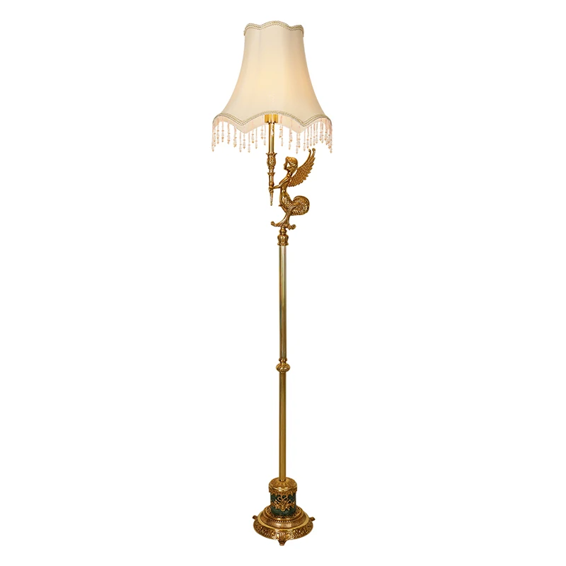 

Modern creative design floor lamp material chandelier hanging decoration suitable for outdoor villa brass floor lamp