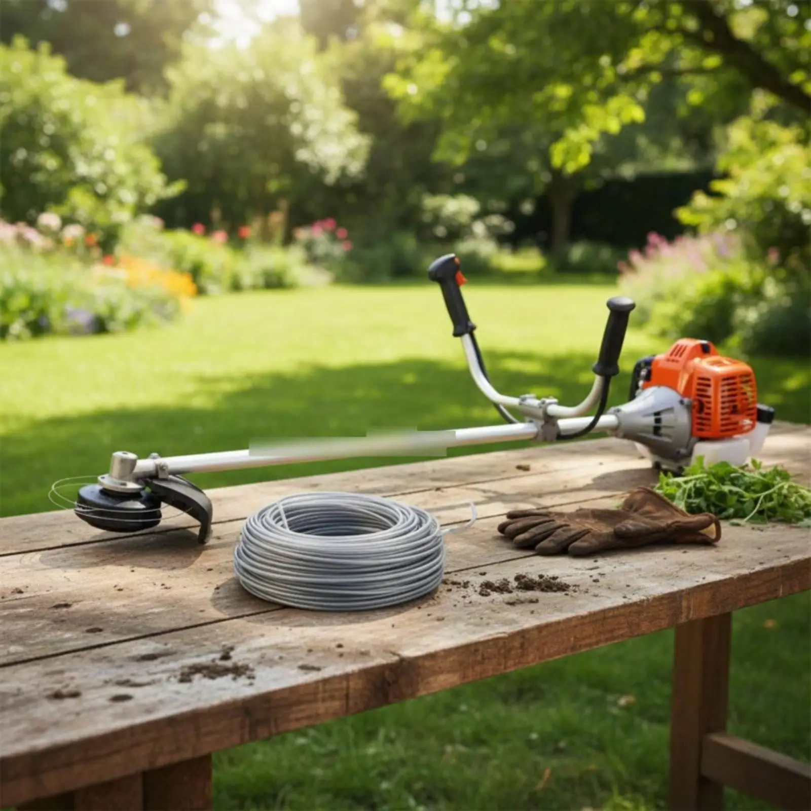 Long Lasting Lawn Trimmer Line with Wire Core for Electric Hedge Cutter and Edge Cutter Lawn Use