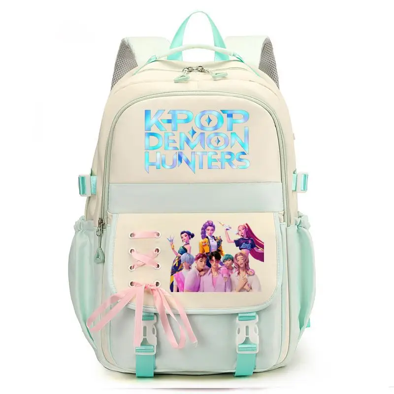 

Аниме мультфильм Kpop охотники на демонов Руми Мира Зои Студенческий рюкзак креативный новый рюкзак с принтом большая вместительная сумка для хранения подарки