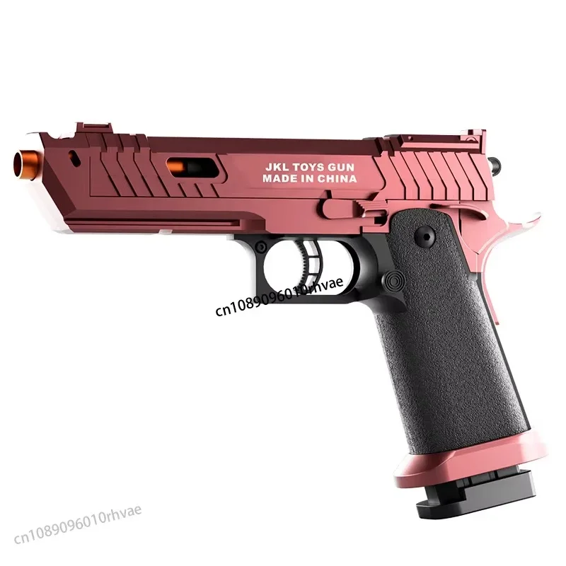 2025 neue schwarze Serie mechanische Shell Throwing Master 2011 Soft Bullet Gun für Pistole Junge Spielzeugpistole hängen leer