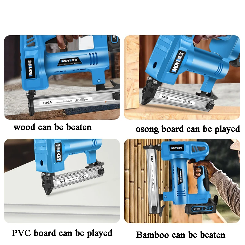 Electric Nailer and Stapler Nailer Tools  Staple Gun  for Frame with Staples & Nails Carpentry Woodworking Tools F15/F20/F25/F30