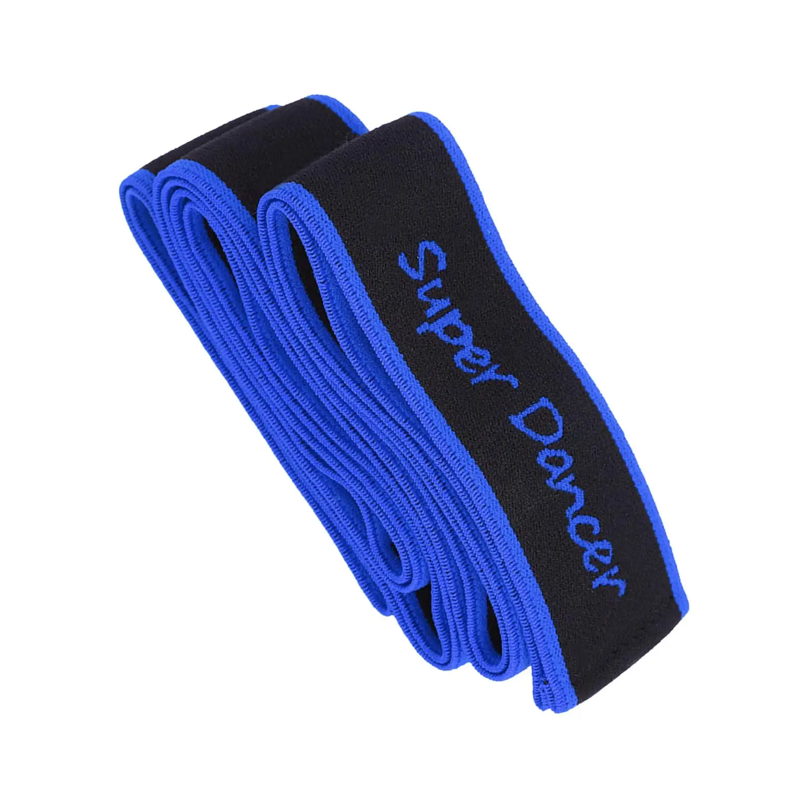 حزام مقاومة لليوجا للرقص اللاتيني، حزام سحب مرن للياقة البدنية، أزرق