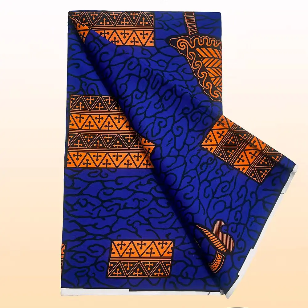 6ヤードのアンカラワックス生地2025高品質アフリカワックスプリント生地アフリカ保証付き本物のワックス