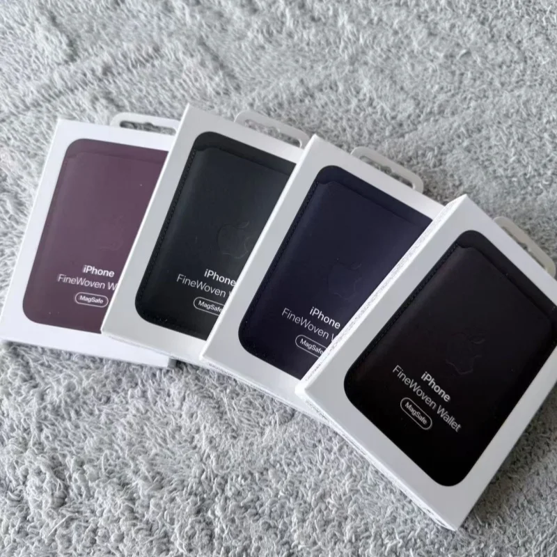 Offical Finewoven Card Wallet Case For iPhone 15 16 17 Pro Max Plus For Apple Magsafe 13 14 Pro Strong Magnetic Covers With Box