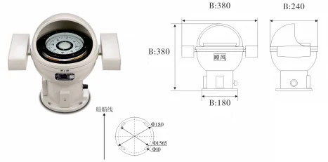 Boussole magnétique modèle de table CPT-130B (PC)